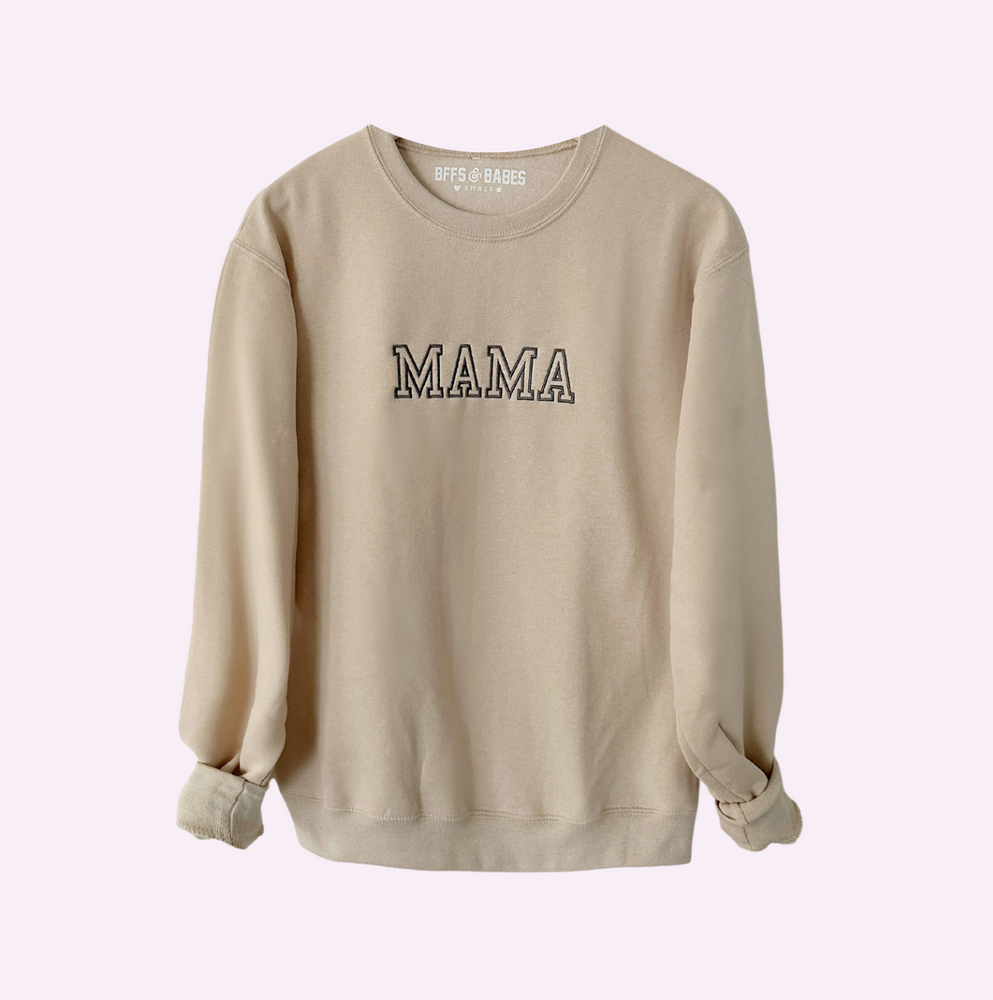 VARSITY STITCH ♡ embroidered sweatshirt adults & kids