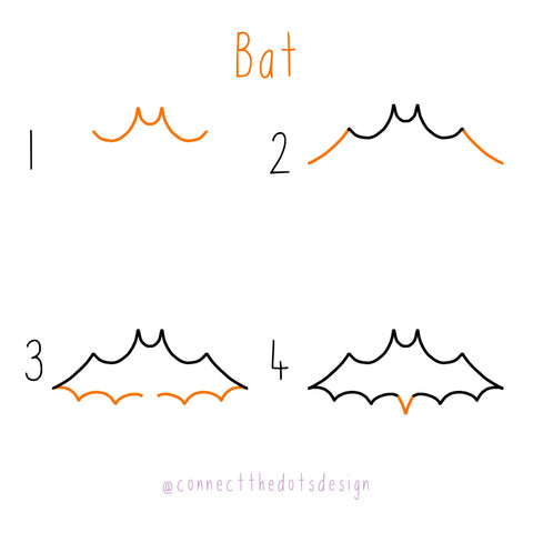 How to doodle Halloween items - Connect The Dots Design