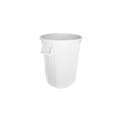 Gator 44-gallon Container - Lockable - 44 gal Capacity - Impact Resistant, Crush Resistant, Spill Resistant, Handle - Polyethylene Resin, Plastic - White