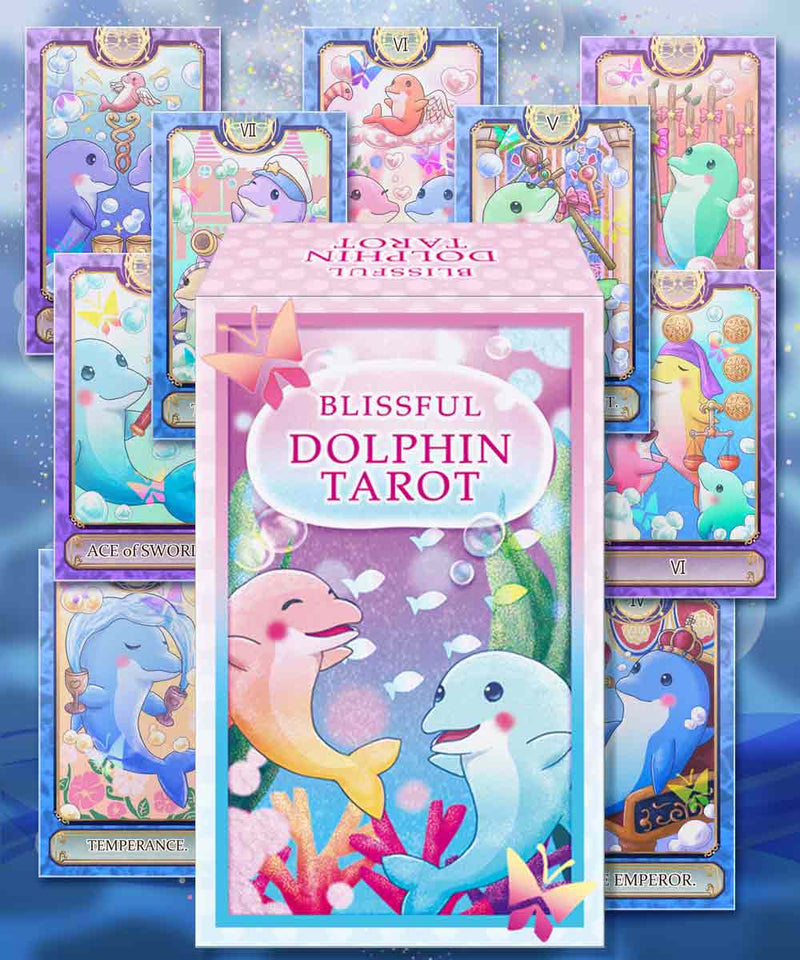 イルカ かわいい タロットカード Blissful Dolphin Tarot ブリスフルドルフィンタロット タロットカード オラクルカード 専門店 ルナファクトリー