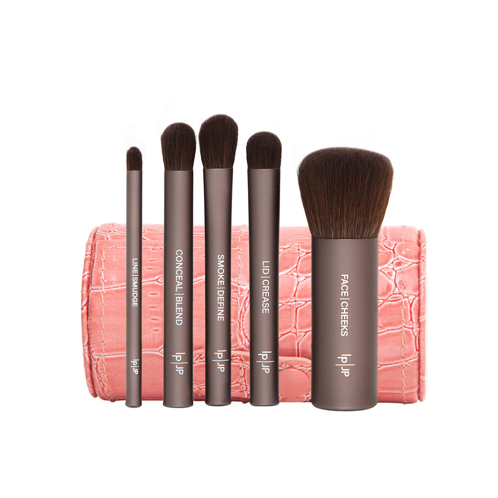 Jenny Patinkin Luxury Vegan 4-Brush Travel Set - Pink