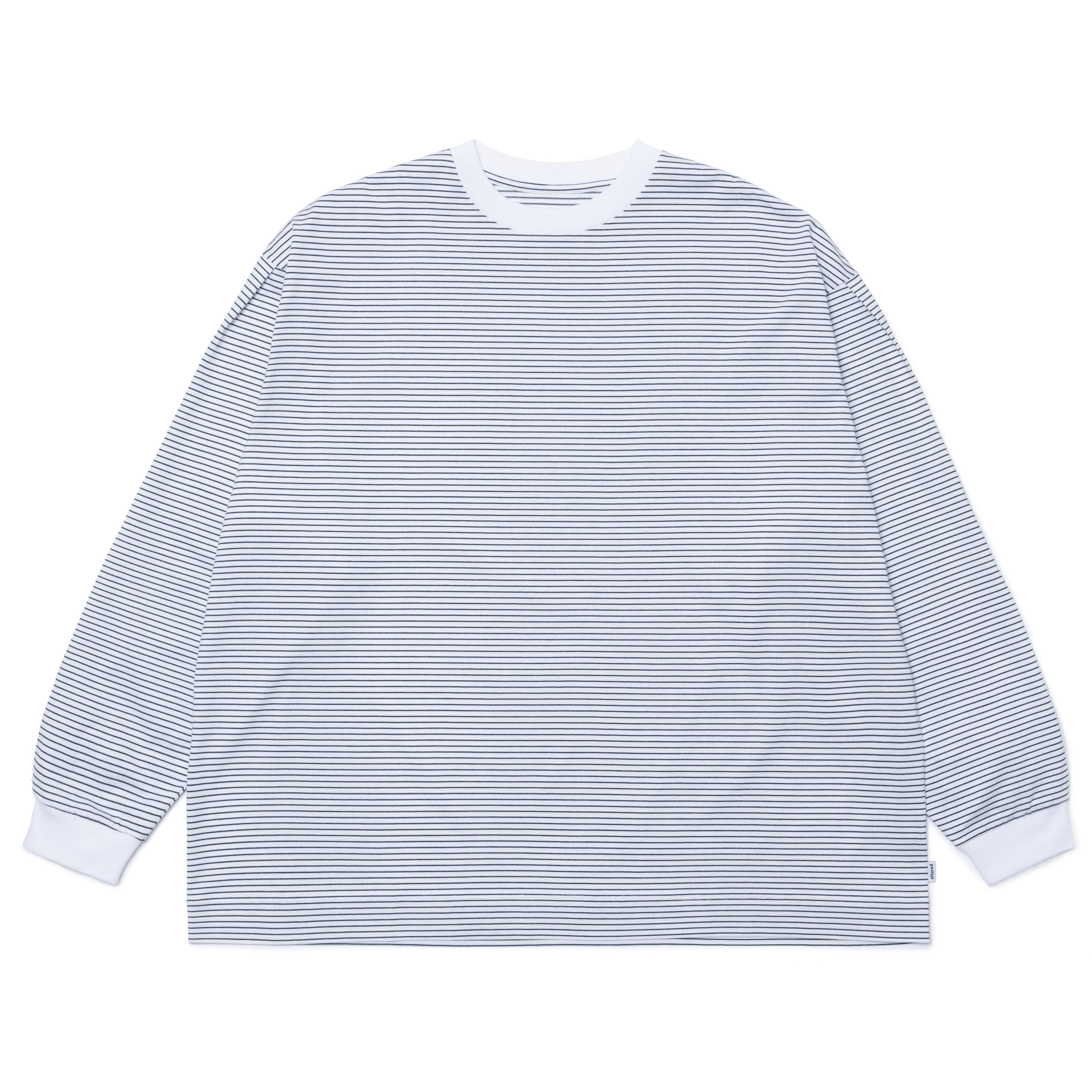 SEE SEE BIG L/S TEE BORDER WHITE/BLACK数回着用しております - T