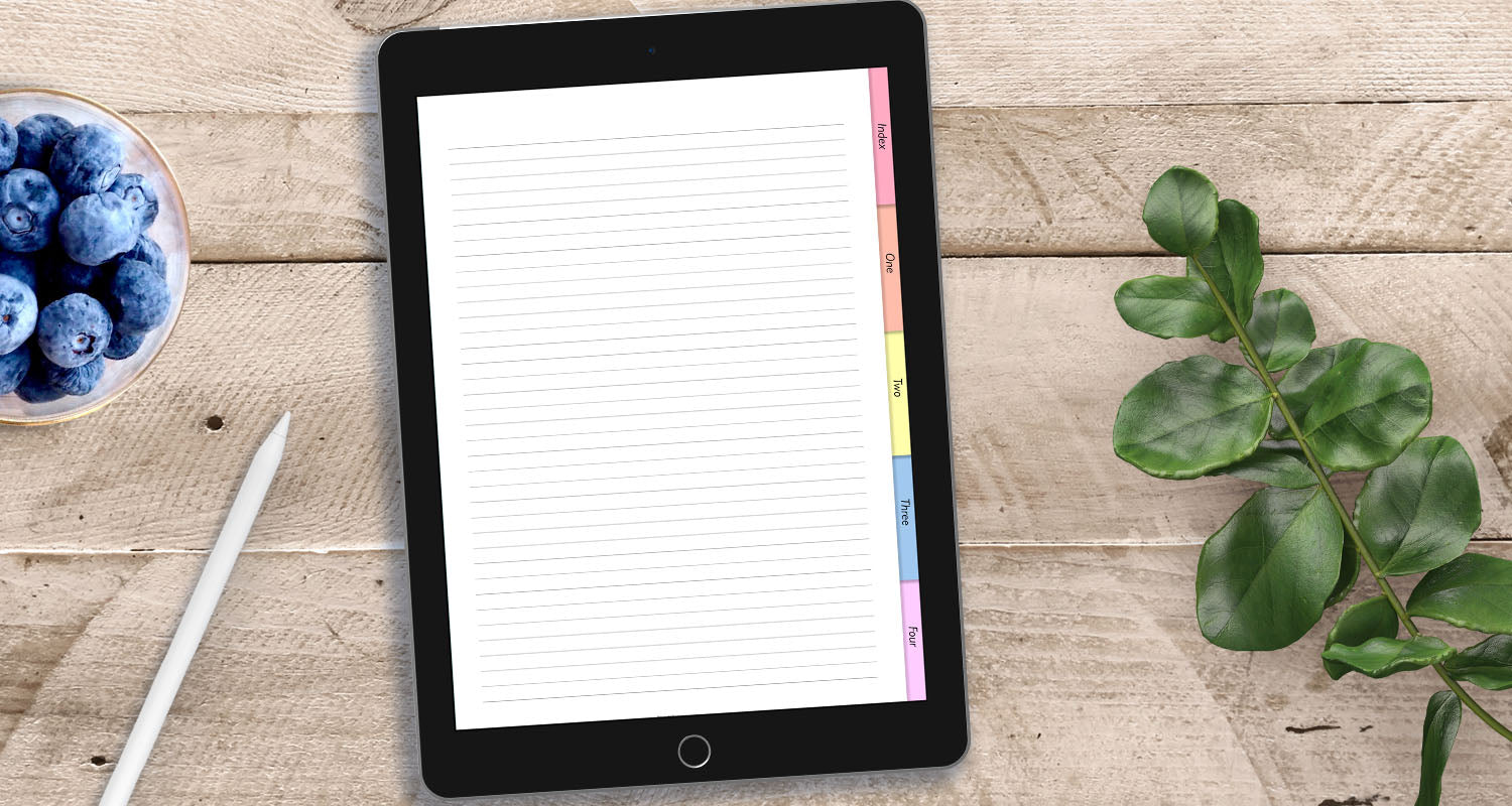 jena w designs free digital notebook with hyperlinked tabs