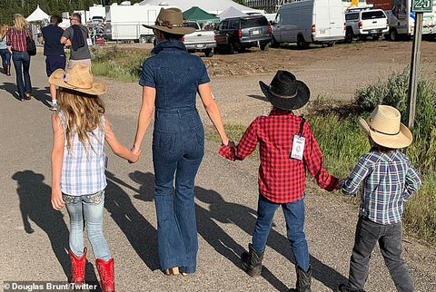 Megyn Kellly with kids in Montana