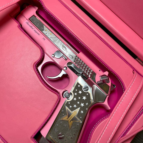 Jeffree Star's custom pink gun