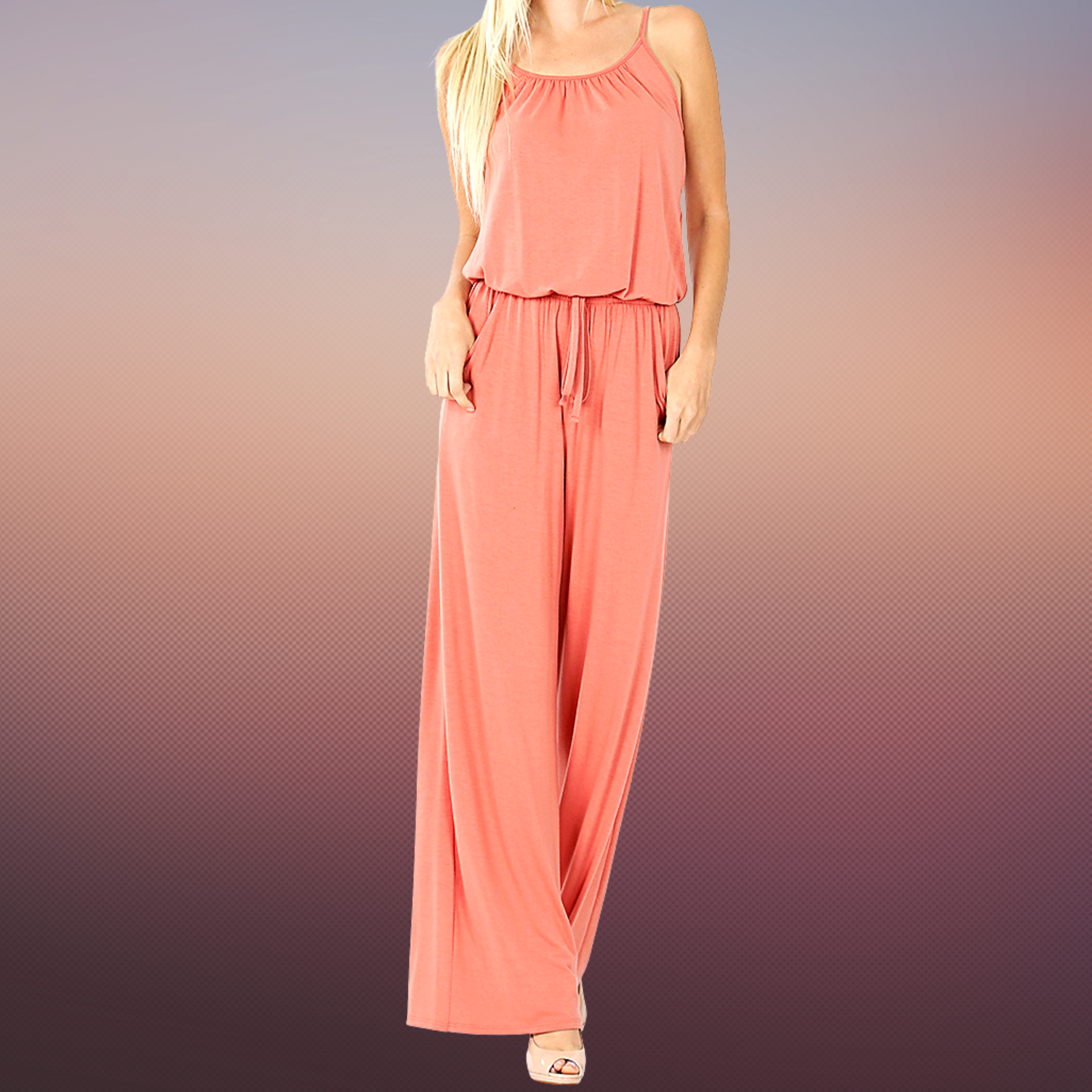 louren back open cocoon jumpsuit