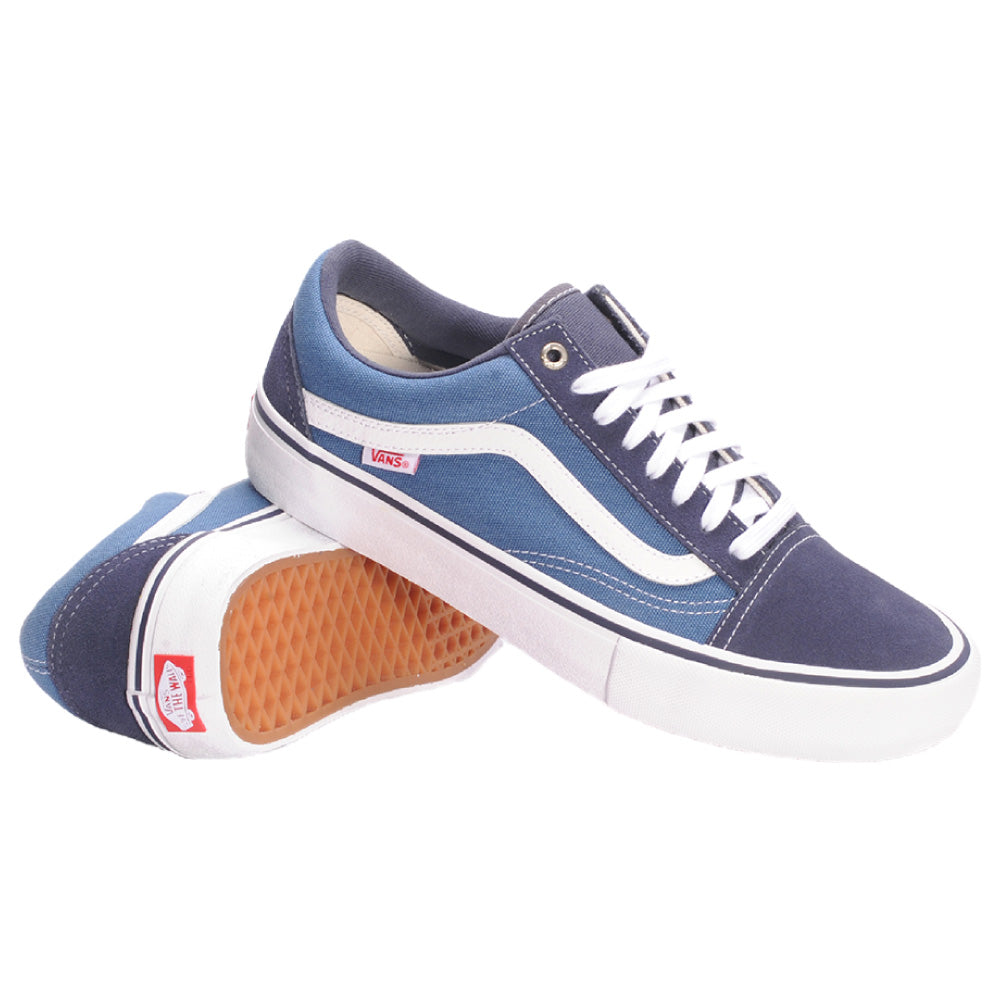 Uensartet Trække på stout Vans Old Skool Pro Shoes (Blue/White) – Warped Skate Shop