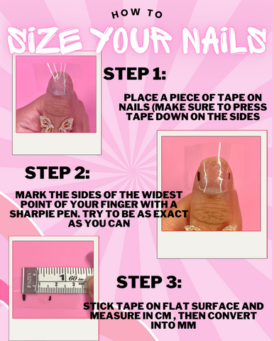 How to size your nails for press on nails