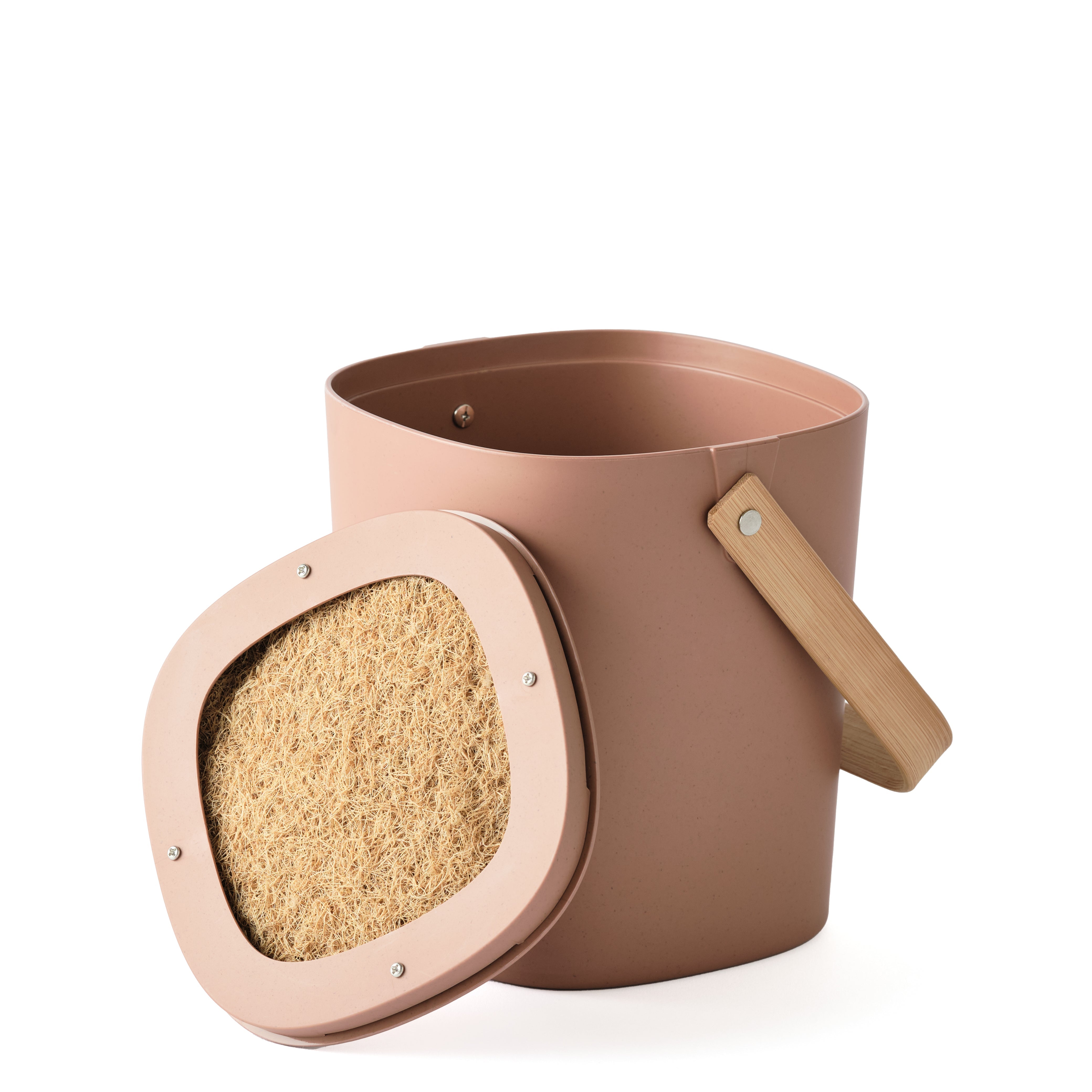 The stylish Astrik Compost Bin is made from 100% plant-based, compostable plastic with an odor-blocking lid. Effortlessly compost kitchen scraps with this durable and eco-friendly bin. Shop now! A great gift for sustainable living.
