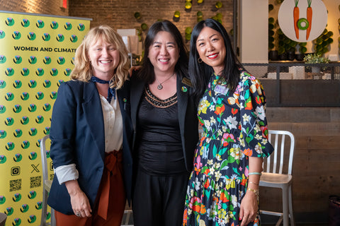 Michelle, Woman and Climate founder and Vanessa Z Chan