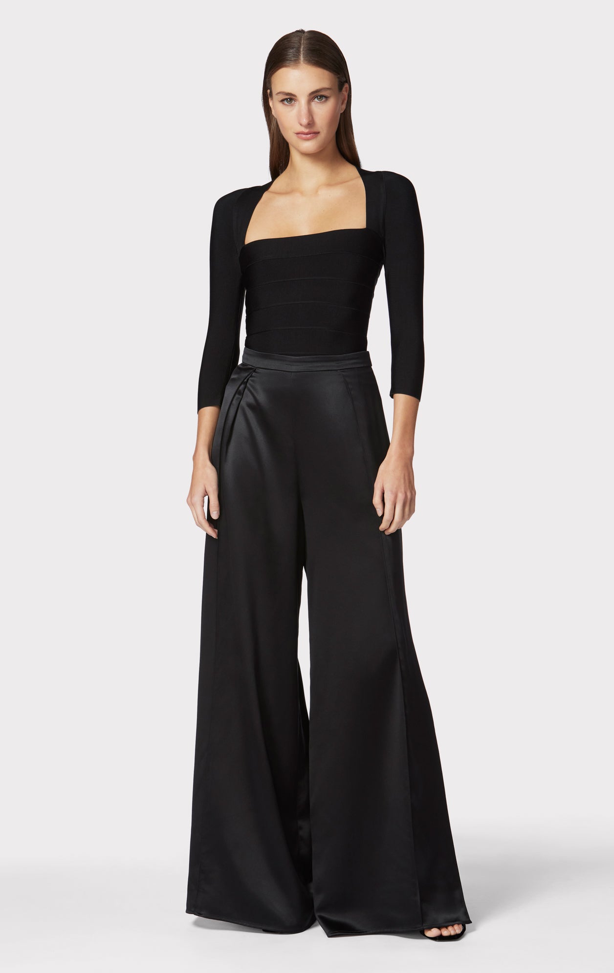 Buy idaLia Women's Black Rayon Palazzo Pants at Amazon.in