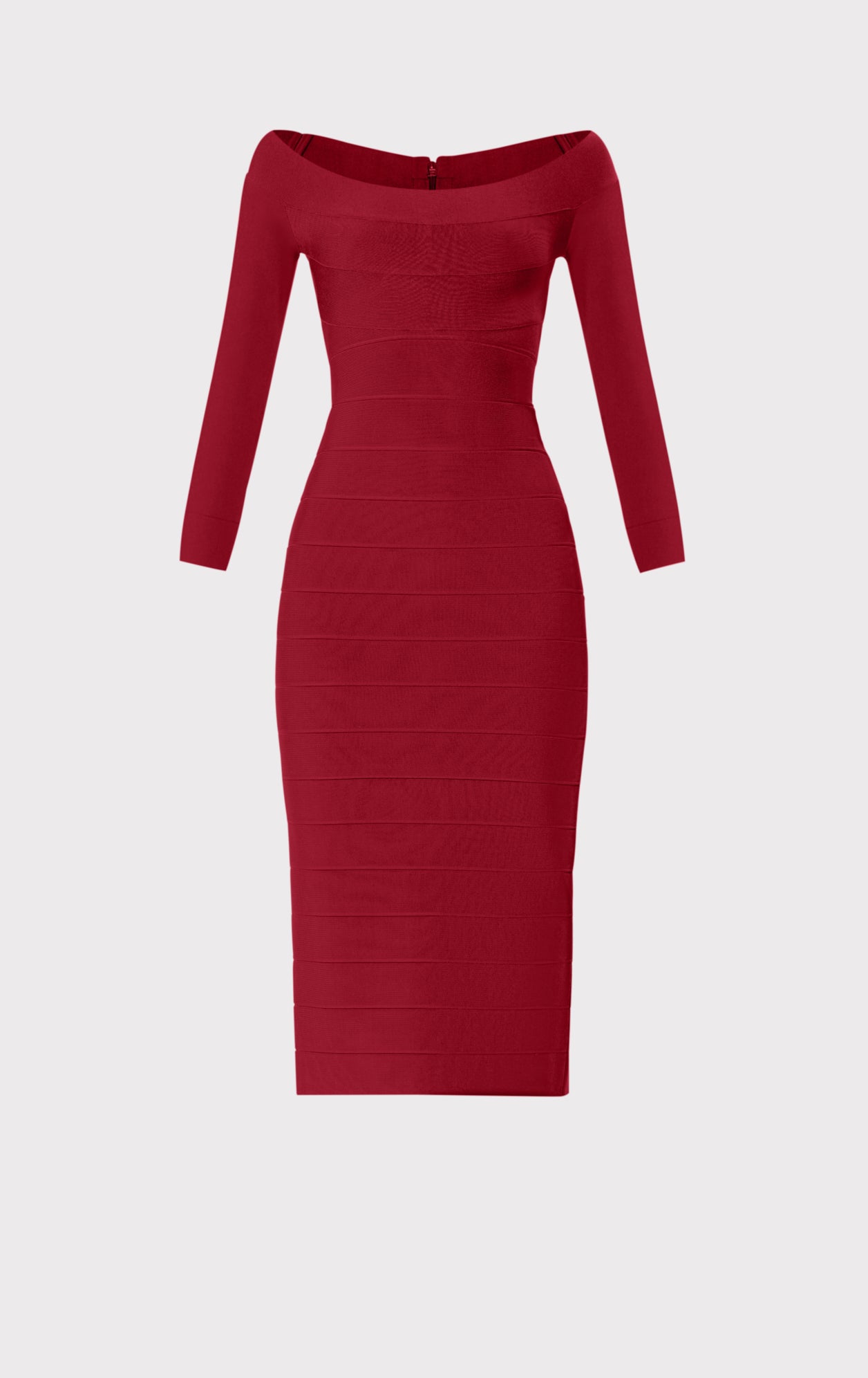 Hervé Léger Red Dress, Size M For Sale at 1stDibs