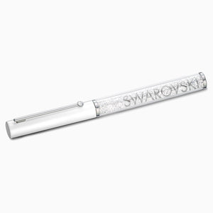 Bolígrafo Crystalline Gloss, blanco, cromado