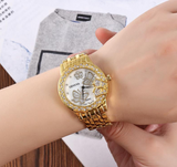 Ladies Geneva Butterfly Watch / Bronze or Silver or Gold plated strap