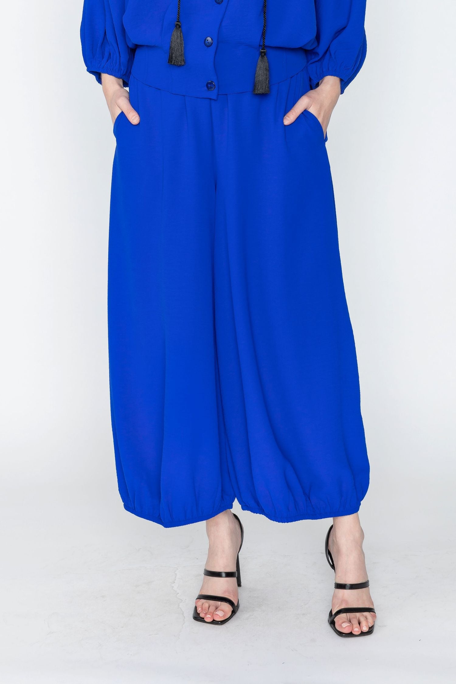 Wide Leg Bottom Elastic Pants – IC Collection