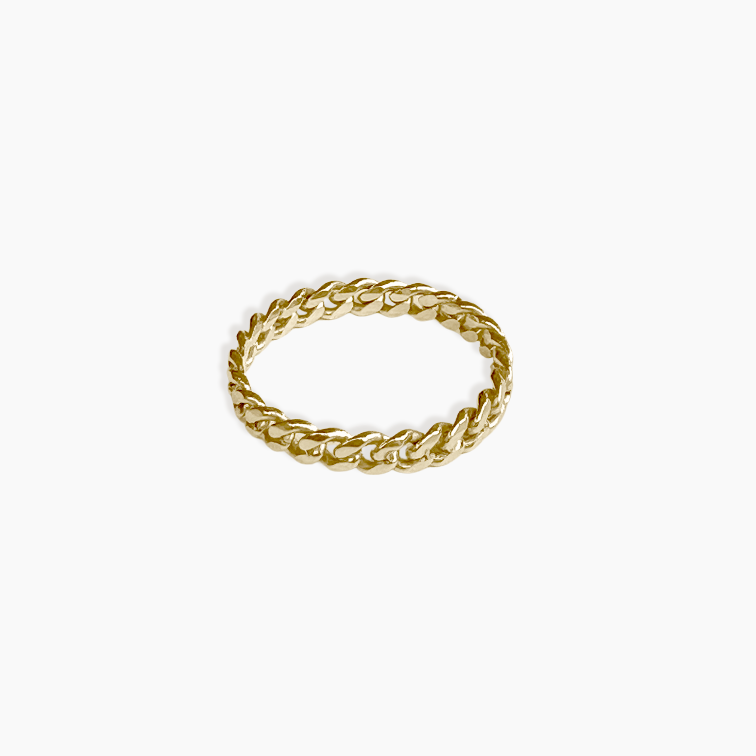 Dainty Street Ring 14K Solid Gold - sanctuaire product image