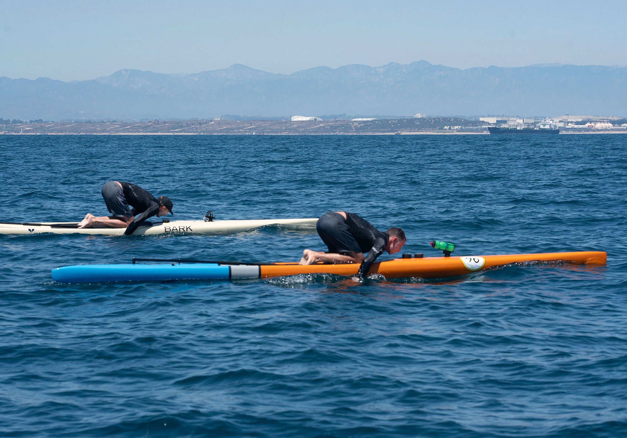 Jack Bark paddling Bark Boards - Florence