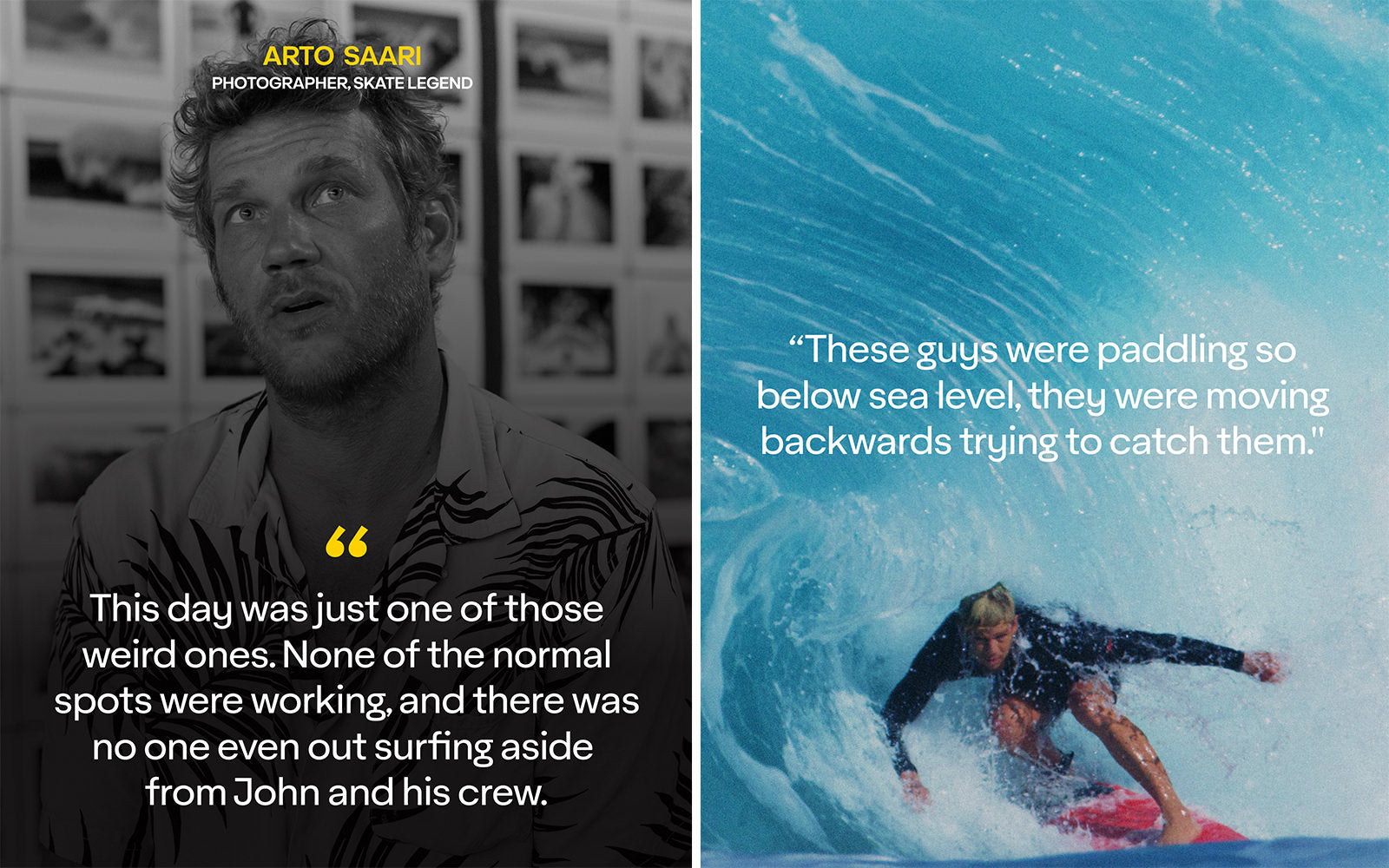 Arto Saari Quote and John Florence Surfing