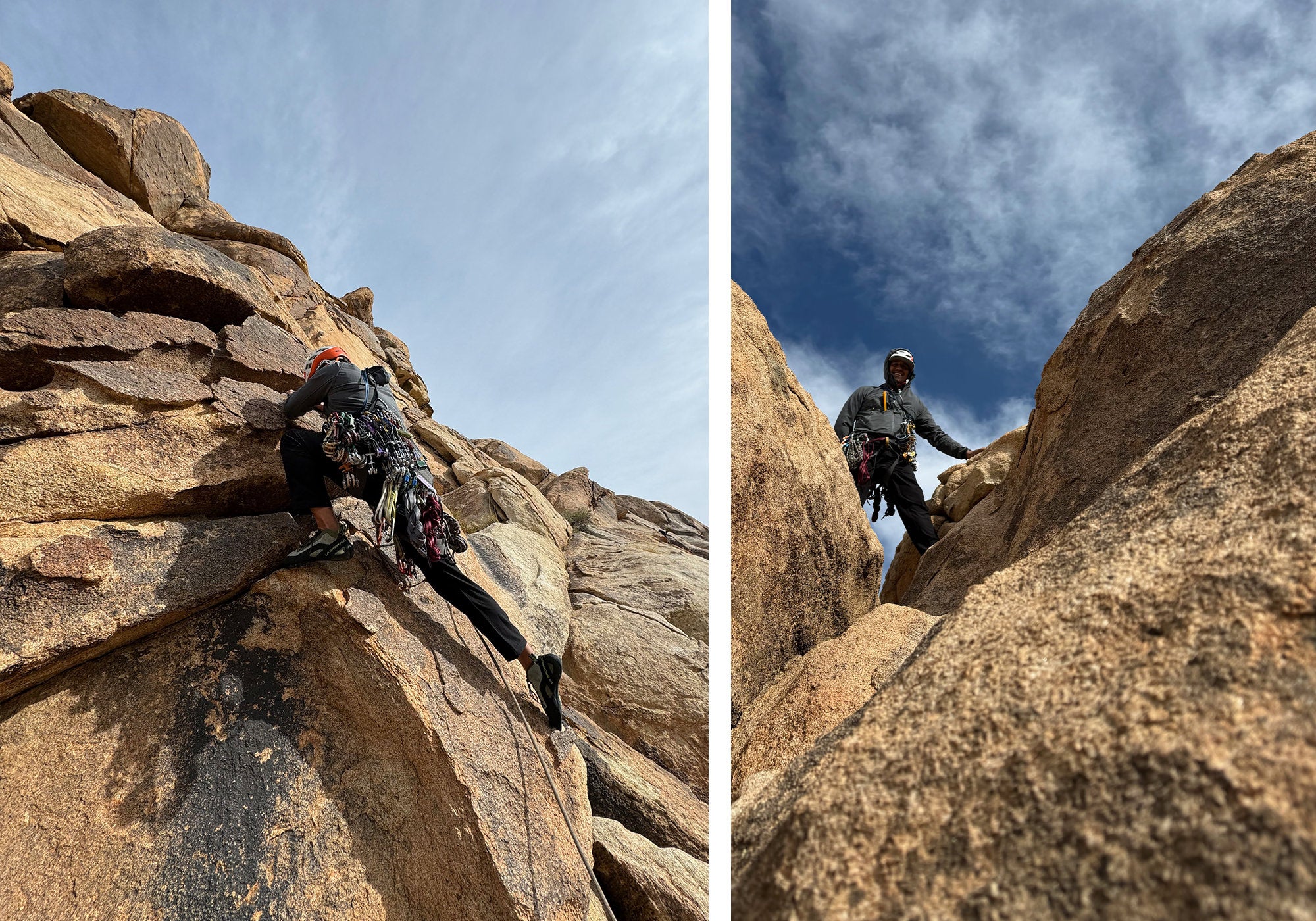 Ruben climbing