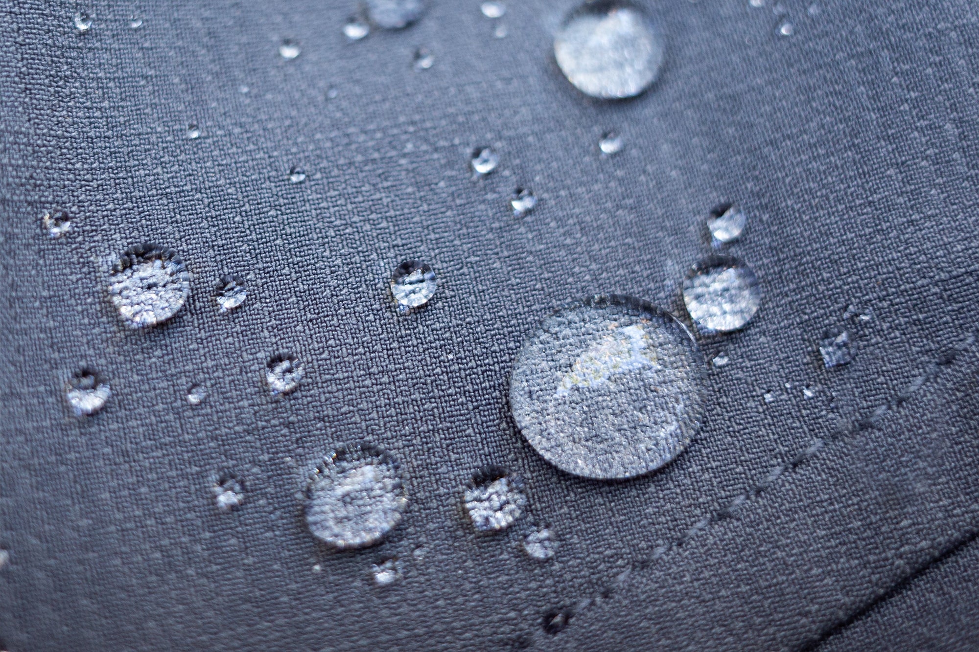 Stormfleece Water Drops on Fabric