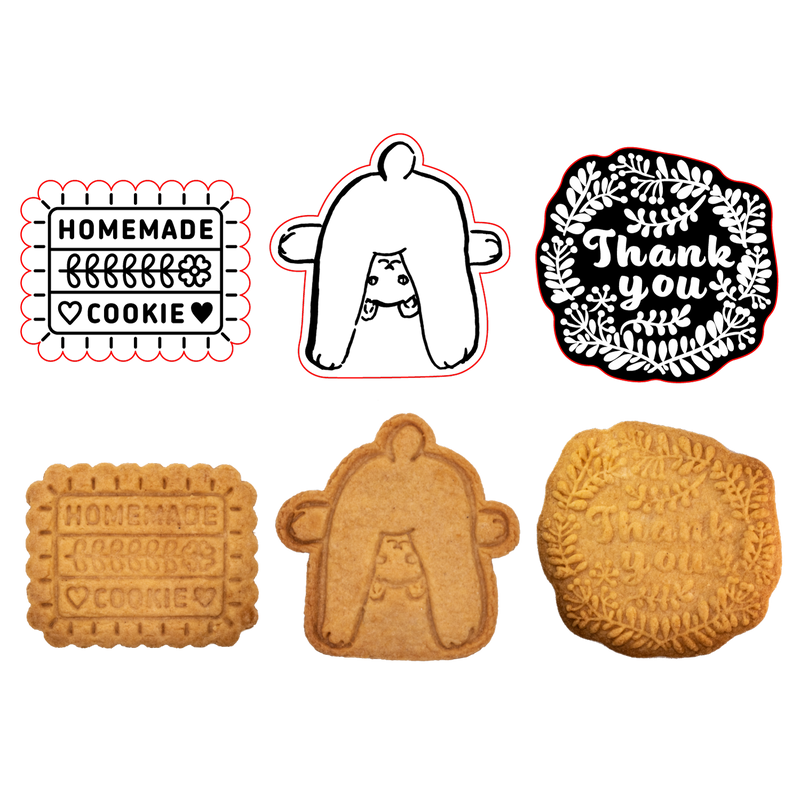 01 オーダーメイド 描いた絵をクッキー型にする Sacsac Cookie Cutter Museum