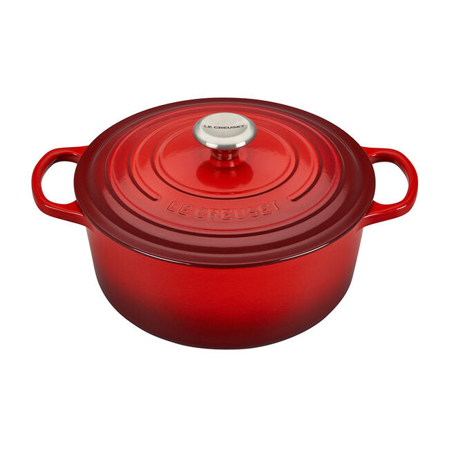 Le Creuset Signature Oval Dutch Oven, Cherry - 6.75 qt