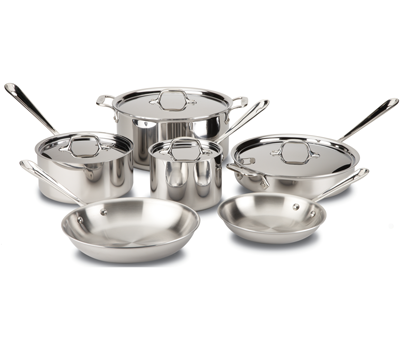 All-Clad D3 Tri-Ply Stainless-Steel Deep Sauté Pan, 6-Qt.