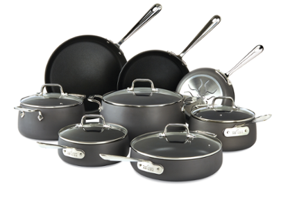 All-Clad HA1 Curated Hard-Anodized Non-Stick 10-Piece Cookware Set +  Reviews