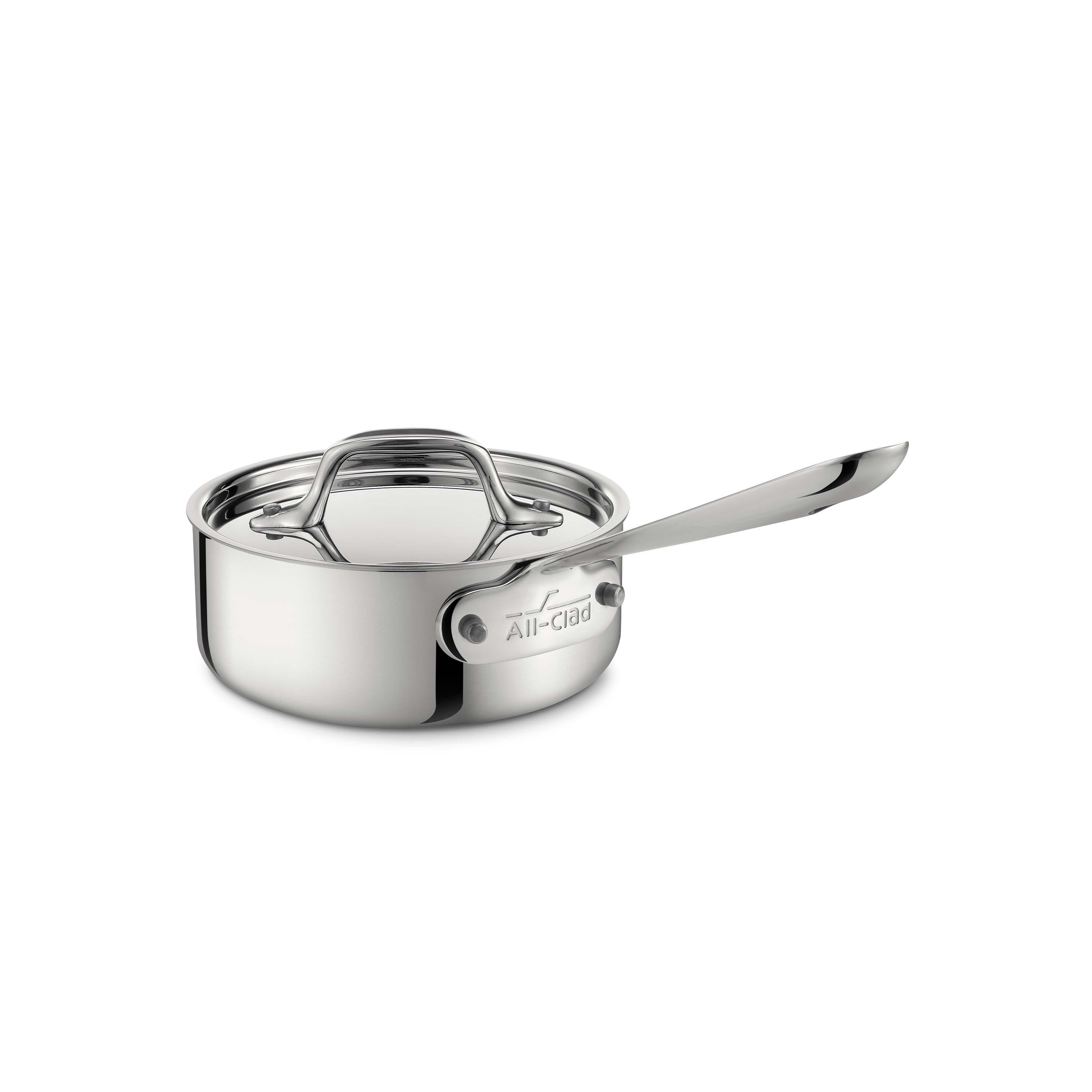 All Clad d3 Stainless Steel 6-Qt. Deep Sauté Pan with Lid +