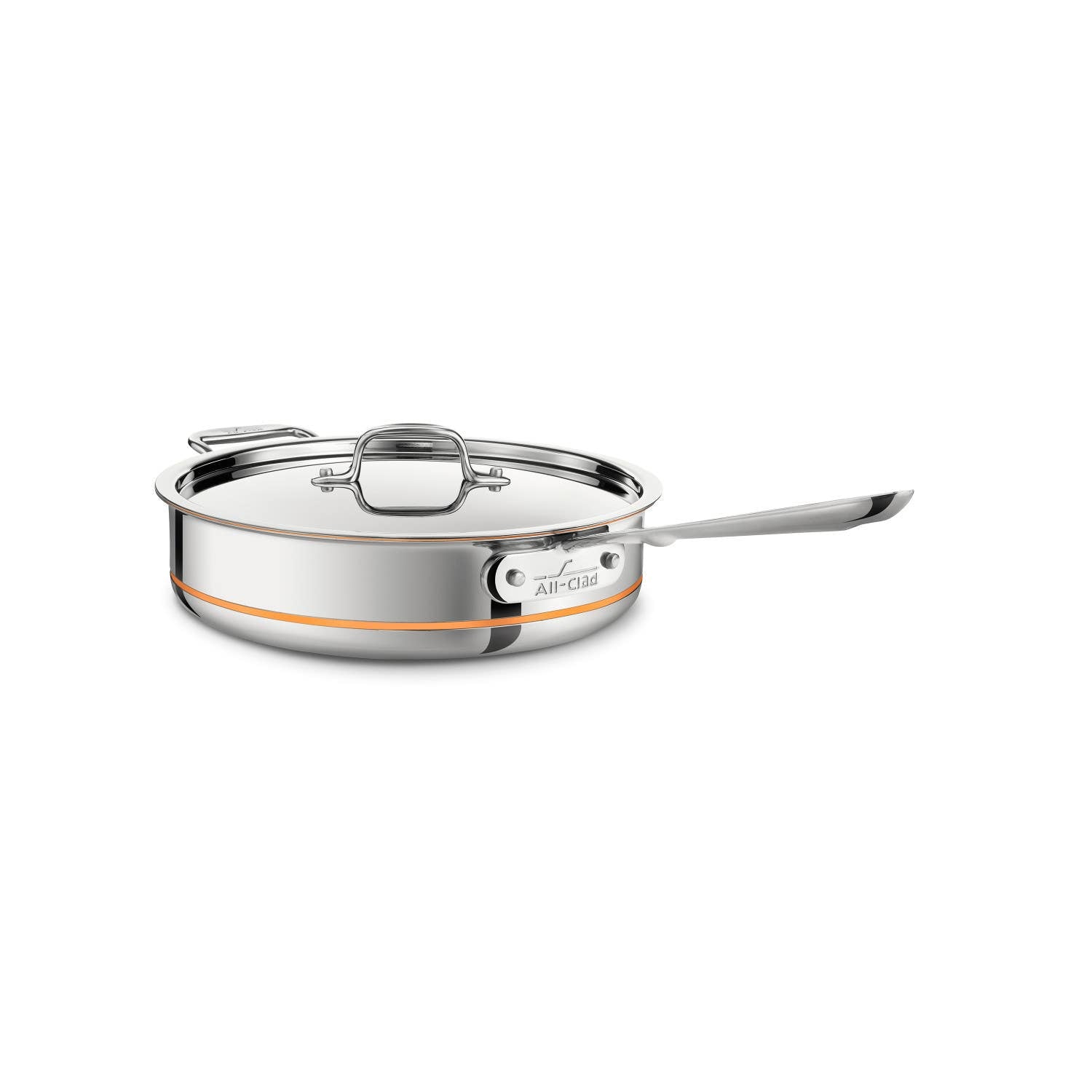 All-Clad D3 Tri-Ply Stainless-Steel Deep Sauté Pan, 6-Qt.