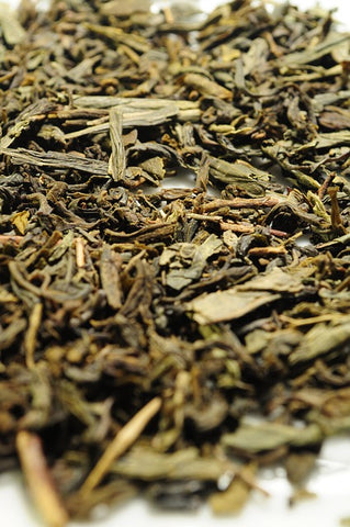 Hojas de té verde ecológico