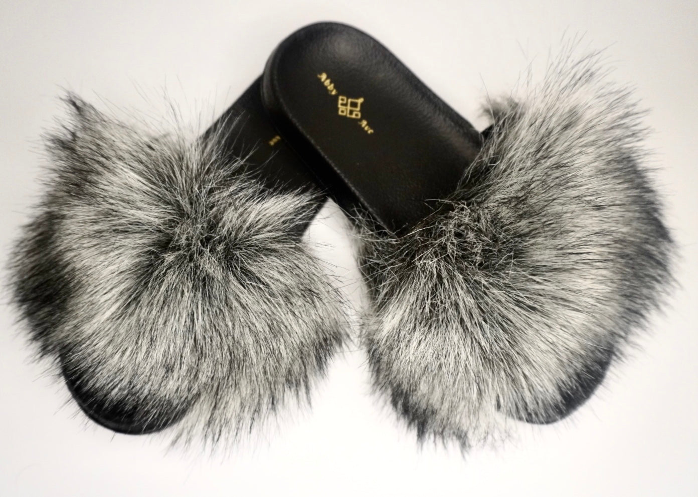 gray furry slides