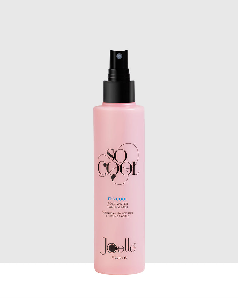 IT's cooL ROSE WATER TONER MIST ToNGUE A gy OF ROSE T ROME FACIALE Joolls PARIS 