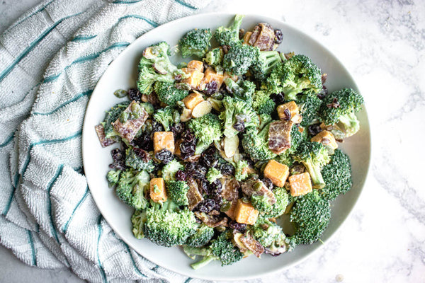 Cranberry-Almond Broccoli Salad