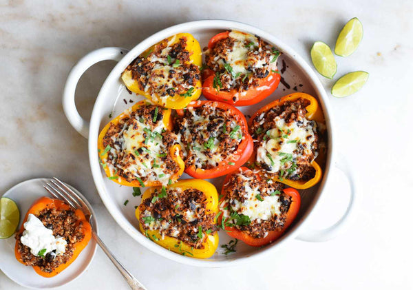 Quinoa-Stuffed Bell Peppers