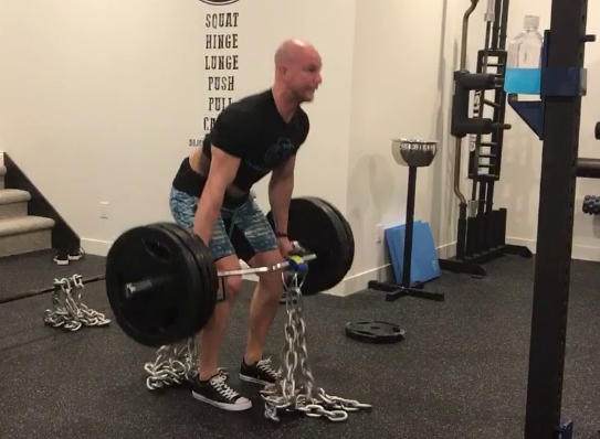 Trap Bar Deadlift with Chains