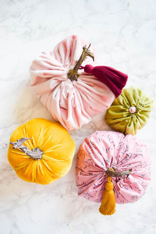 Fabric Pumpkin DIY by PMQforTwo