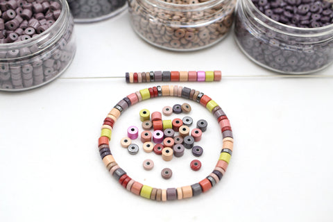 Earthy Multi Candy Disc Beads, Color Trends 2022