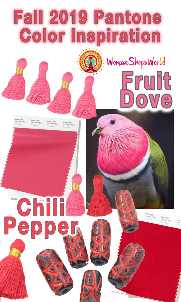 Fall 2019 Pantone Colors: Fruit Dove & Chili Pepper