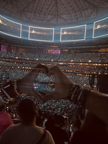 Hand Hearts with Besties at the Eras Tour