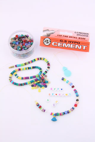 Jewelry Making Supplies Kits Kids DIY Alphabet Letter Pony Beads with  Elastic String Girls Jewellery Making DIY Crafts for Making