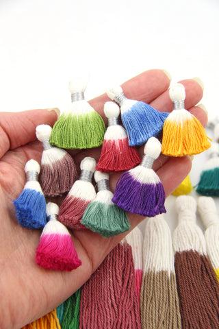 Mini Tie Dyed Tassels from WomanShopsWorld