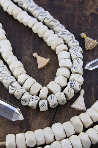 Beads made from Ostrich bone from Africa