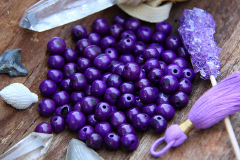 Ultra Violet Purple Acai Beads