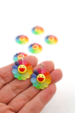 Takashi Murakami Happy Flower Charm Pendant