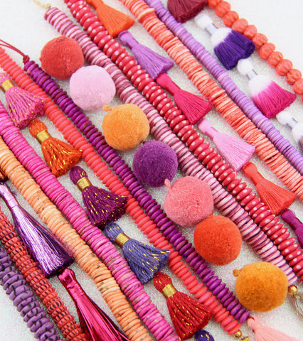 ic:Tassels and Pom Poms for Jewelry Making