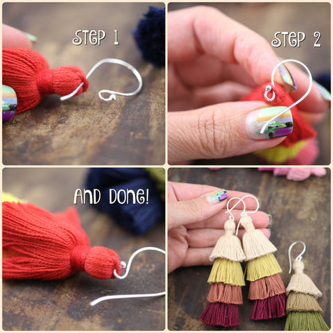 Tiered Tassel Earrings DIY