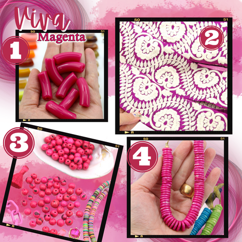 Viva Magenta Beads and Craft Supplies from WomanShopsWorld