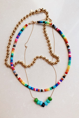 DIY Enamel Candy Disc Necklace & Glass Pony Beads from HonestlyWTF, Beads from WomanShopsWorld