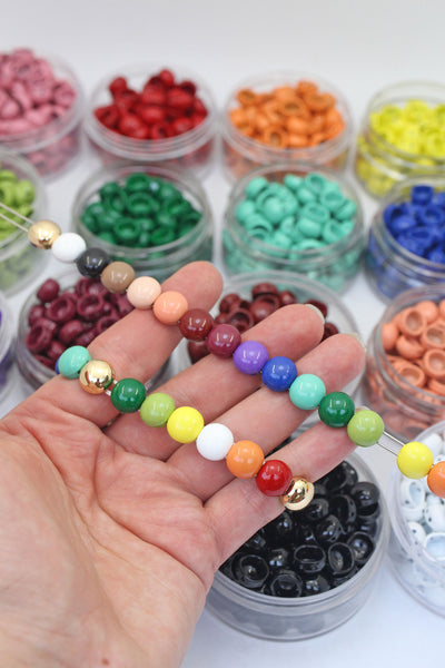 Enamel Curved Tube Beads for DIY Bangles, 19x5mm, 1 bead